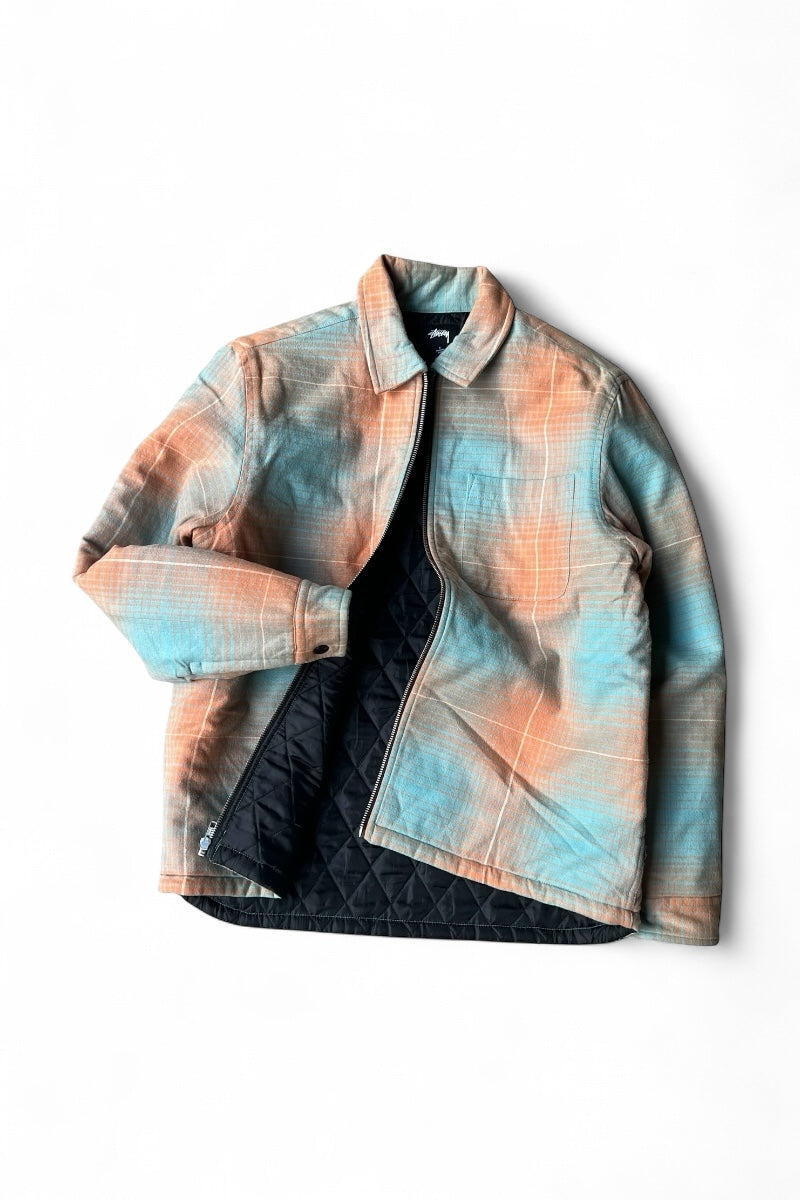 18'S ZIP UP PLAID SHIRT JACKET / CHECK [SIZE: S USED]