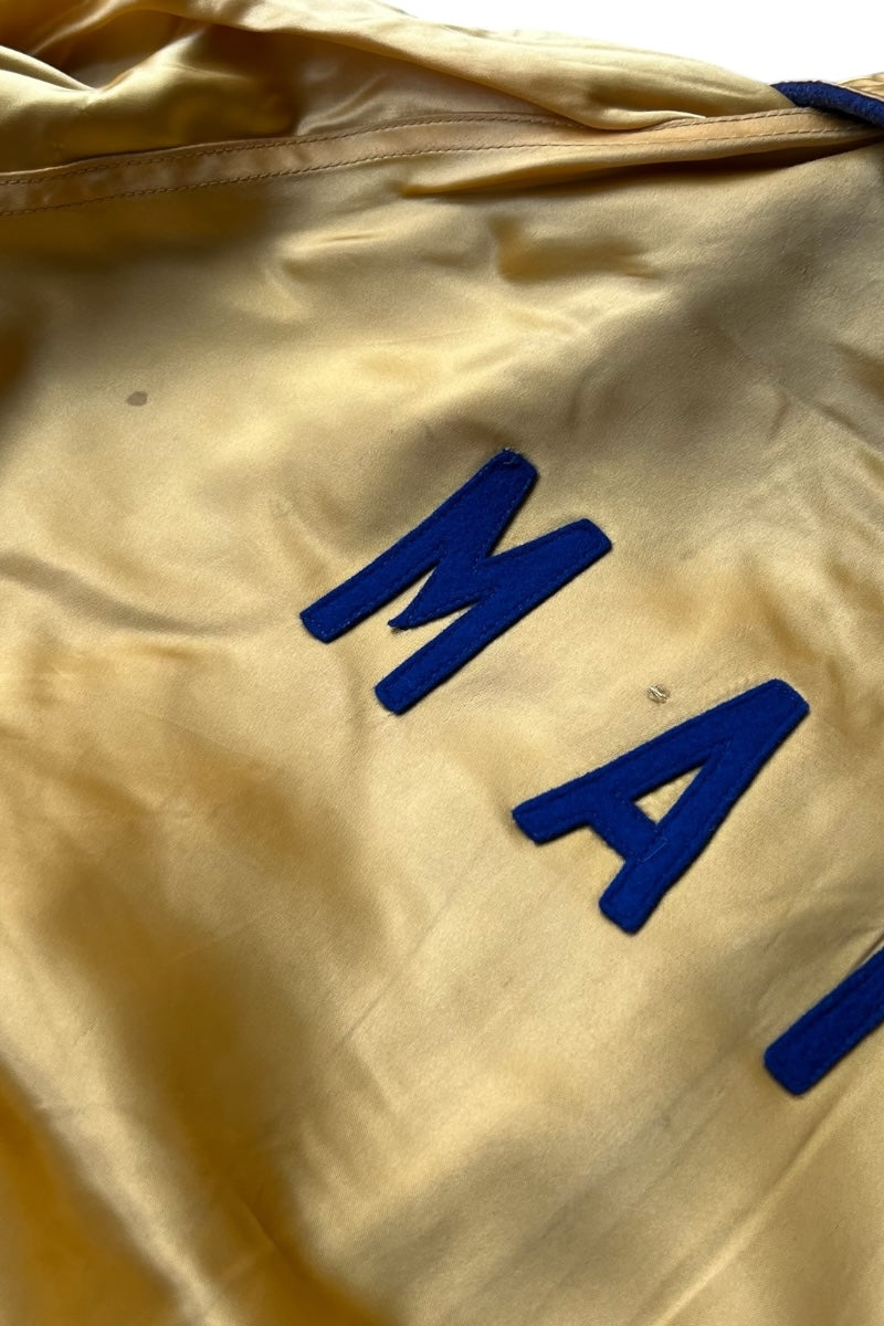 70-80s MAI WOOL STADIUM REVERSIBLE JACKET / NAVY [SIZE: S USED]