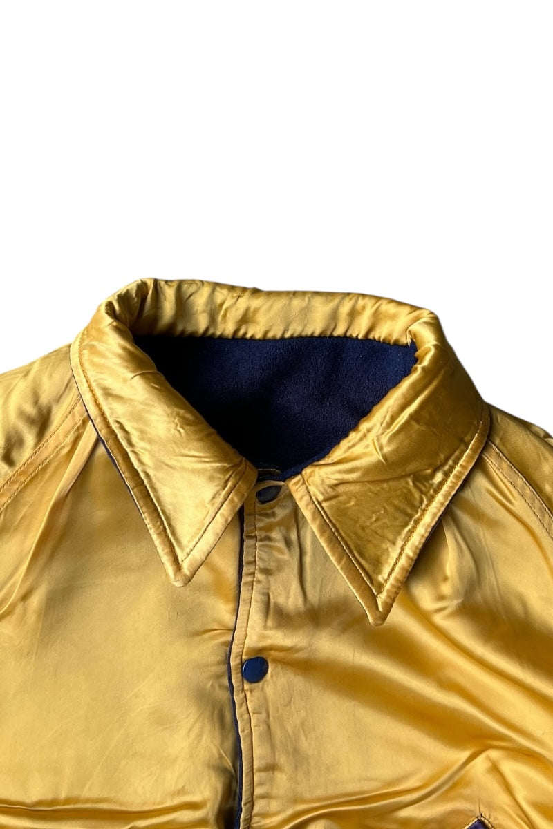 70-80s MAI WOOL STADIUM REVERSIBLE JACKET / NAVY [SIZE: S USED]