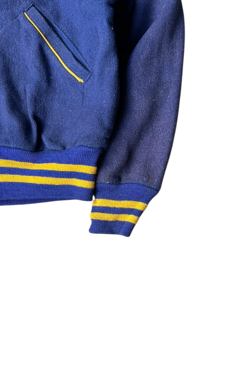 70-80s MAI WOOL STADIUM REVERSIBLE JACKET / NAVY [SIZE: S USED]