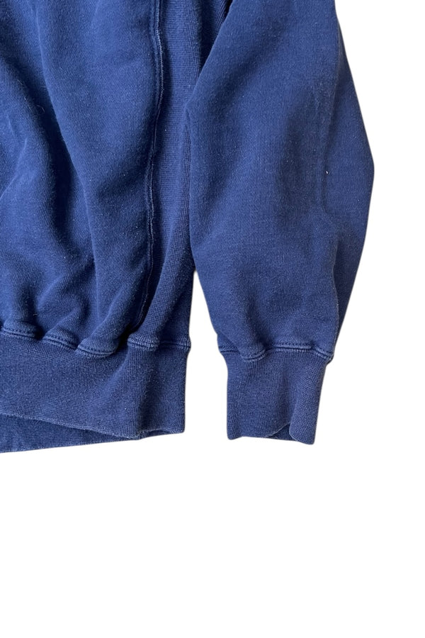 Y2K 06'S HALF-ZIP HOODIE SWEATSHIRT / NAVY [SIZE: L USED]