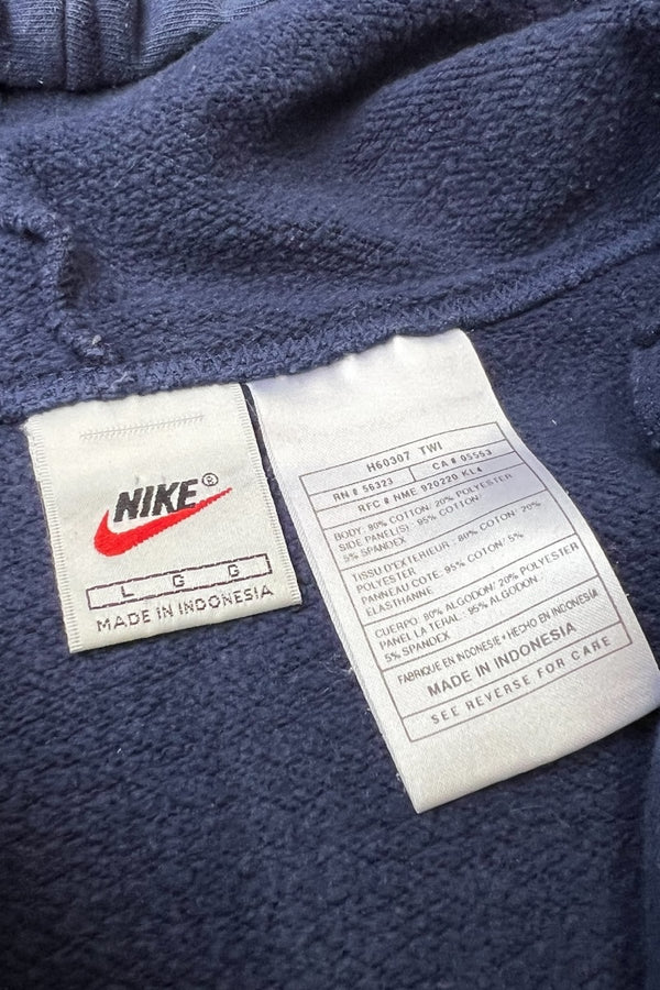 Y2K 06'S HALF-ZIP HOODIE SWEATSHIRT / NAVY [SIZE: L USED]