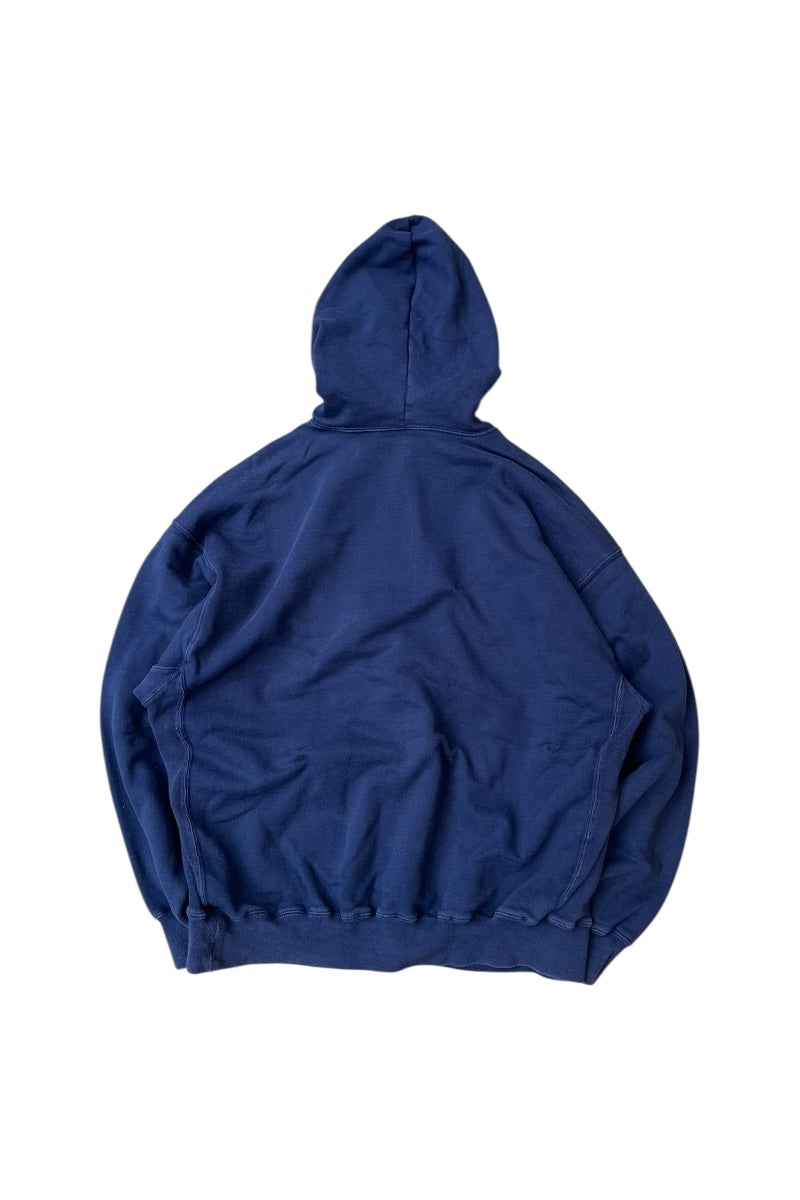 Y2K 06'S HALF-ZIP HOODIE SWEATSHIRT / NAVY [SIZE: L USED]