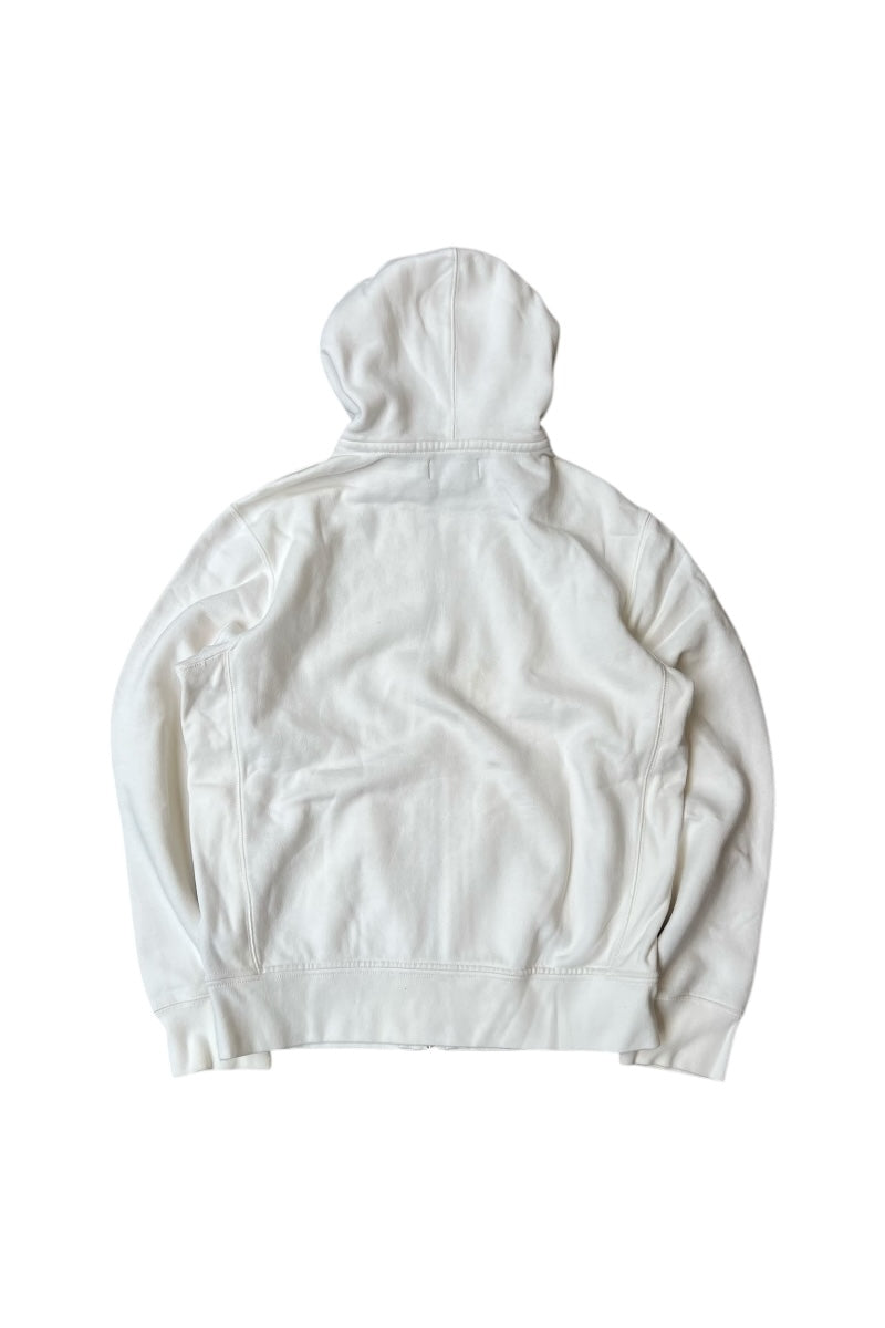 90'S ZIP SWEAT HOODIE / WHITE [SIZE: L USED]