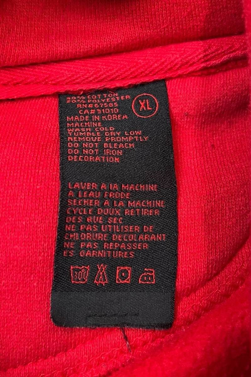 Y2K EARLY 00'S NINTENDO SWEAT HOODIE / RED [SIZE: XL USED]