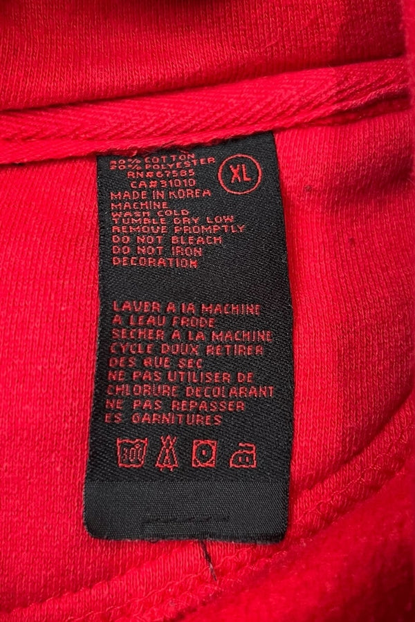 Y2K EARLY 00'S NINTENDO SWEAT HOODIE / RED [SIZE: XL USED]