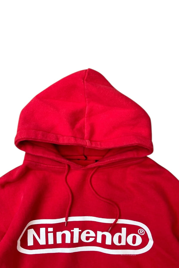 Y2K EARLY 00'S NINTENDO SWEAT HOODIE / RED [SIZE: XL USED]