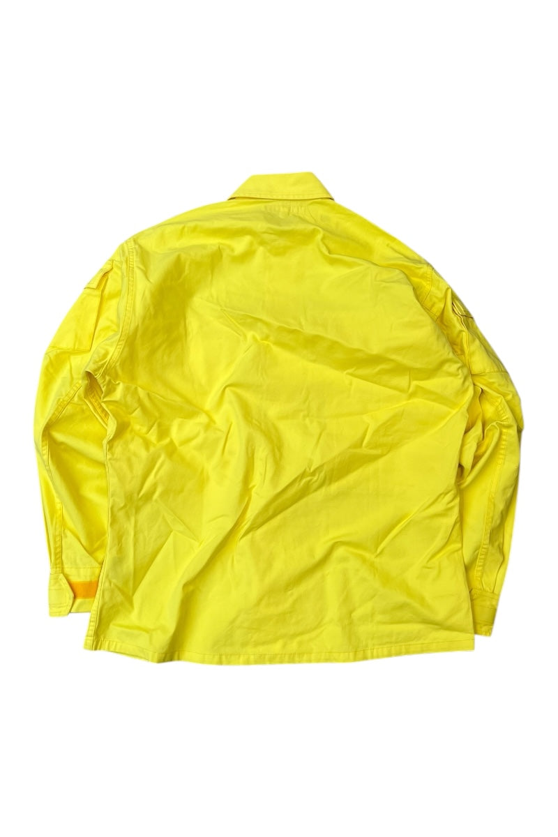 MADE IN USA COTTON SHIRT JACKET / YELLOW [SIZE: M USED]