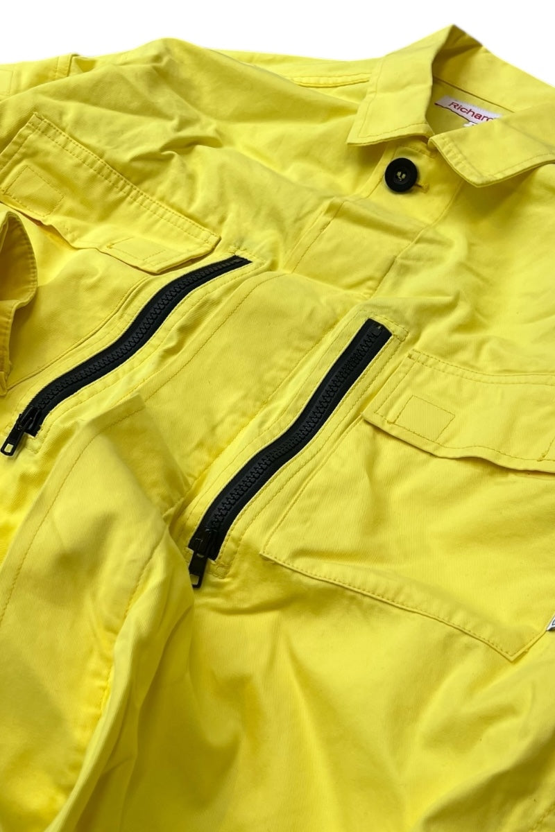MADE IN USA COTTON SHIRT JACKET / YELLOW [SIZE: M USED]