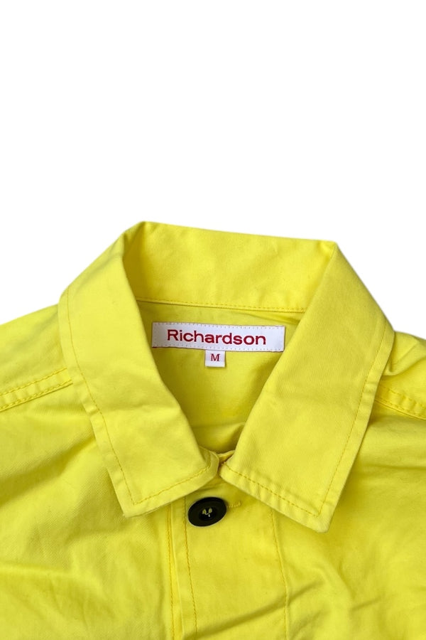 MADE IN USA COTTON SHIRT JACKET / YELLOW [SIZE: M USED]