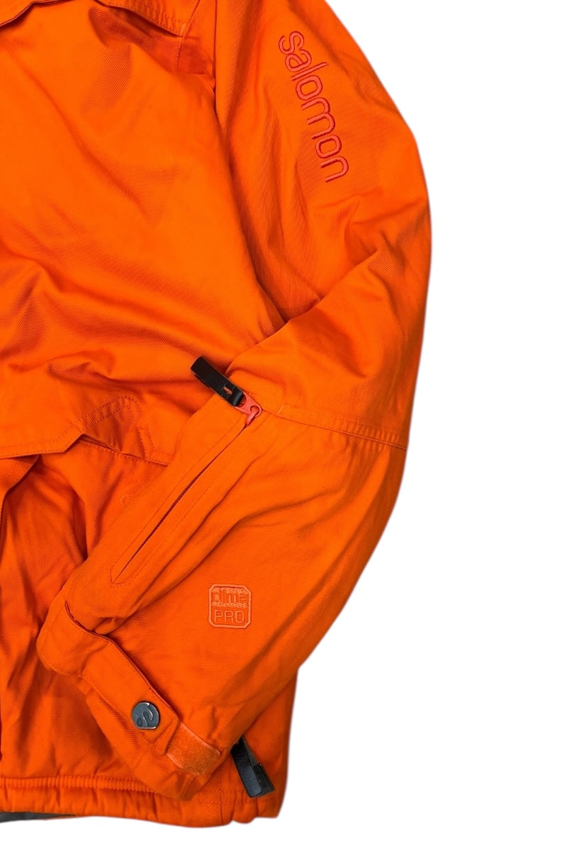 SNOWBOARD PUFF JACKET / ORANGE [SIZE: M USED]