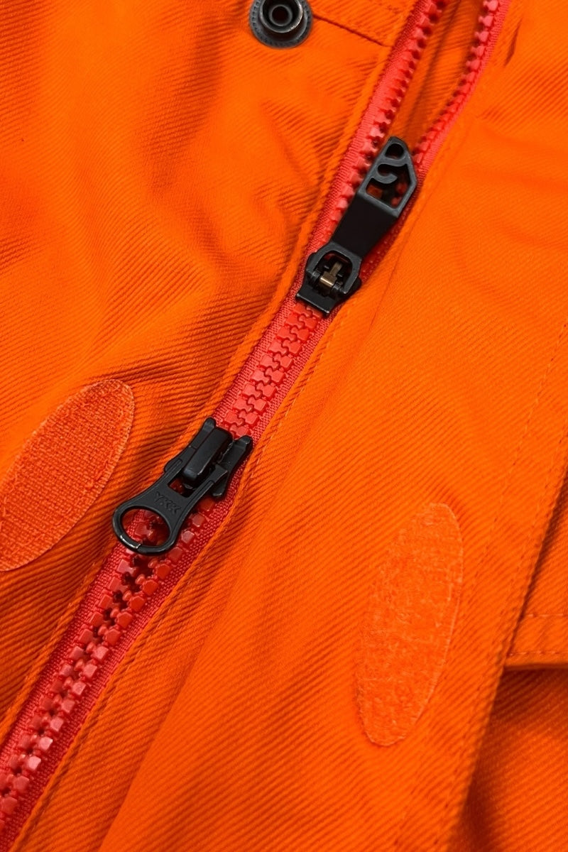 SNOWBOARD PUFF JACKET / ORANGE [SIZE: M USED]