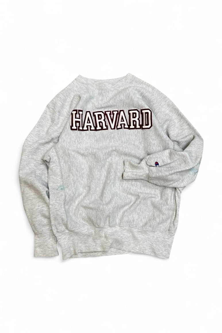 MADE IN USA 90'S HARVARD REVERSE WEAVE SWEATSHIRT / GRAY [SIZE: XL USED]