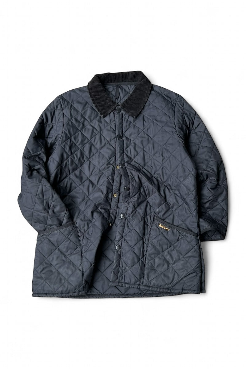 Y2K EARLY 00'S NYLON QUILTING JACKET / BLACK [SIZE: L USED]