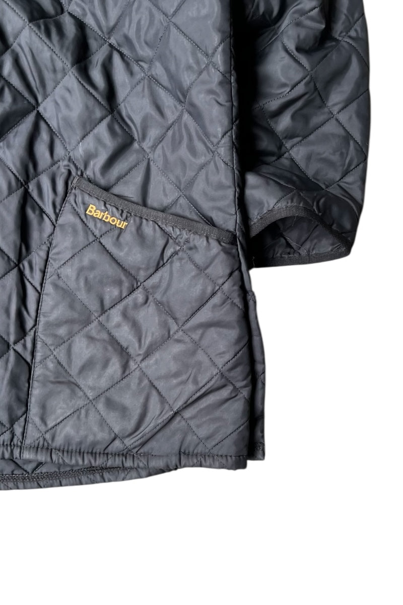 Y2K EARLY 00'S NYLON QUILTING JACKET / BLACK [SIZE: L USED]