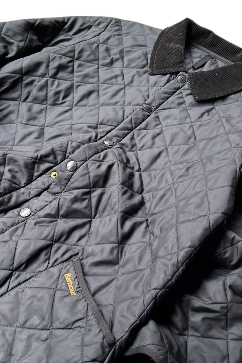 Y2K EARLY 00'S NYLON QUILTING JACKET / BLACK [SIZE: L USED]