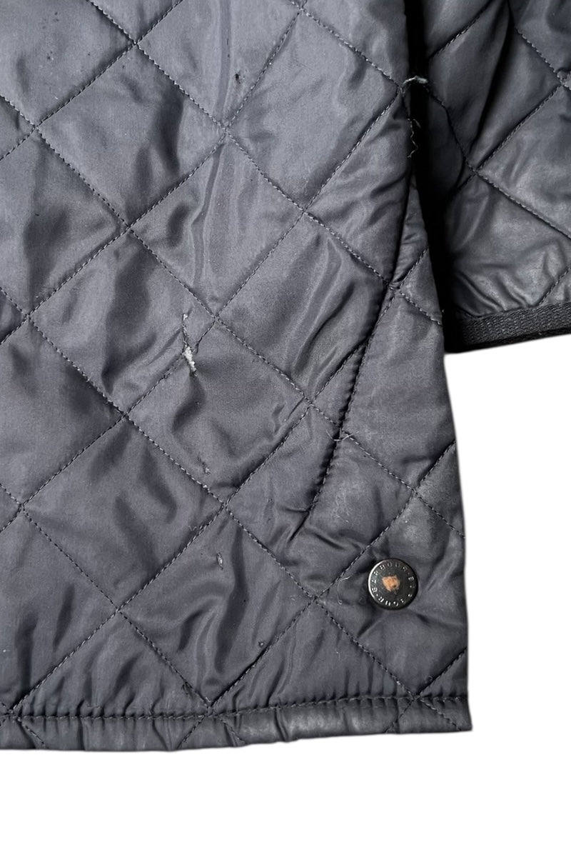 Y2K EARLY 00'S NYLON QUILTING JACKET / BLACK [SIZE: L USED]