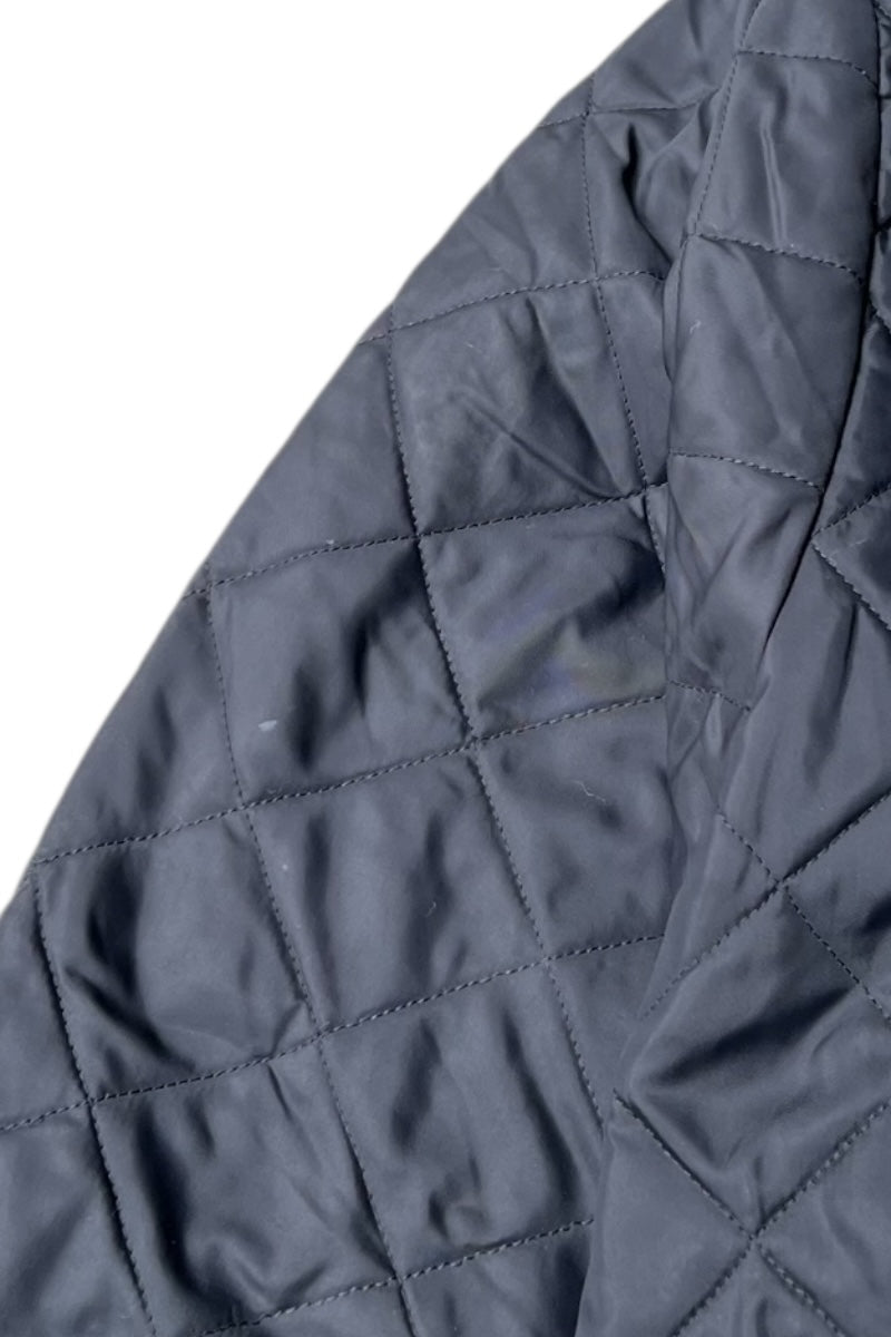 Y2K EARLY 00'S NYLON QUILTING JACKET / BLACK [SIZE: L USED]