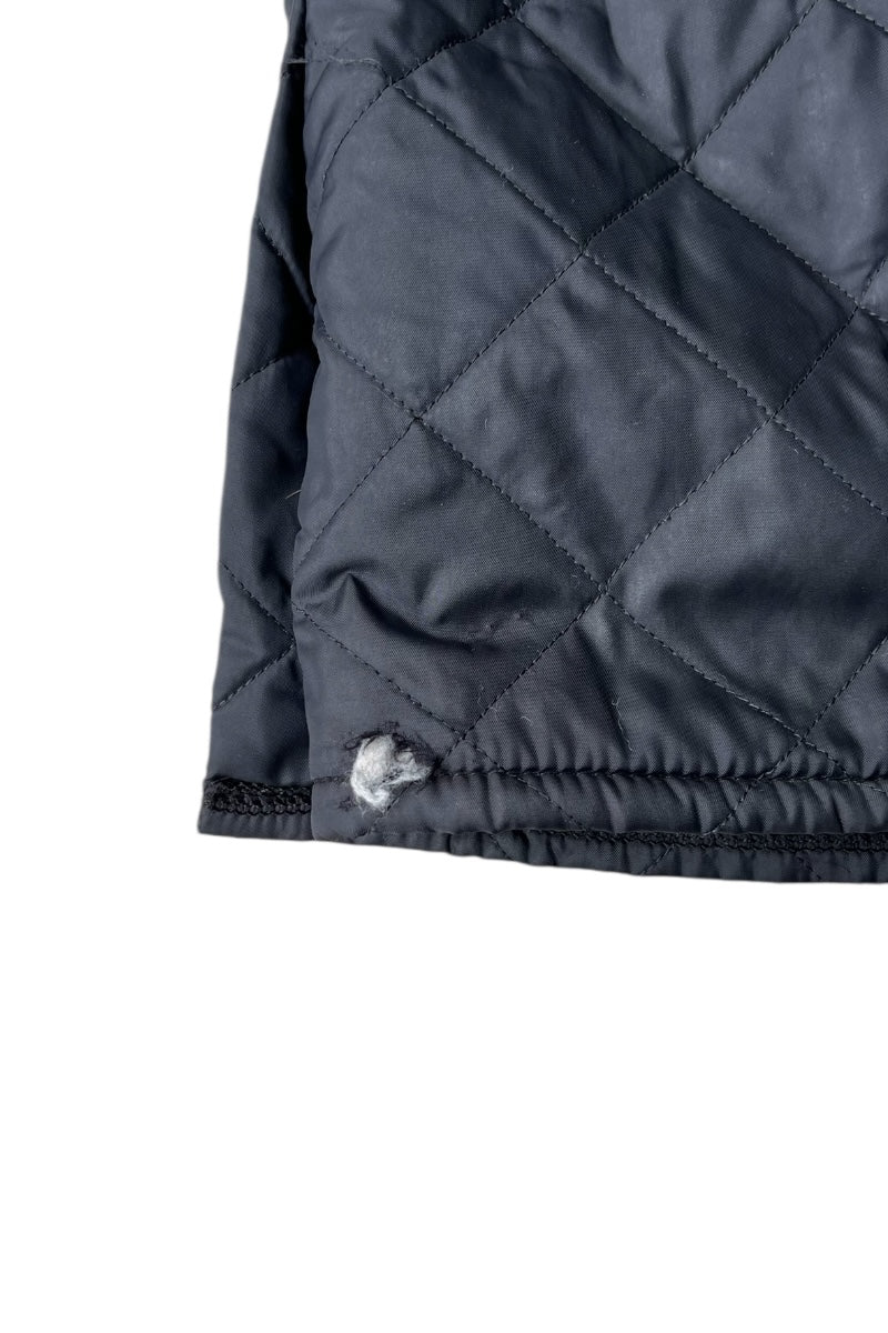 Y2K EARLY 00'S NYLON QUILTING JACKET / BLACK [SIZE: L USED]