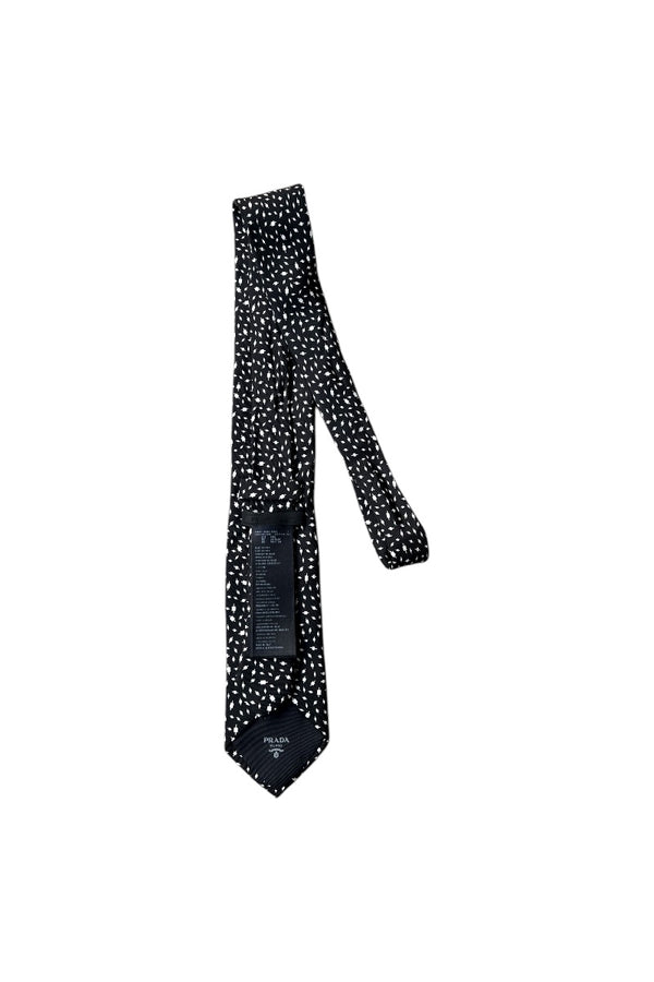 MADE IN ITALY SILK NECKTIE / BLACK [SIZE: ONE SIZE USED]