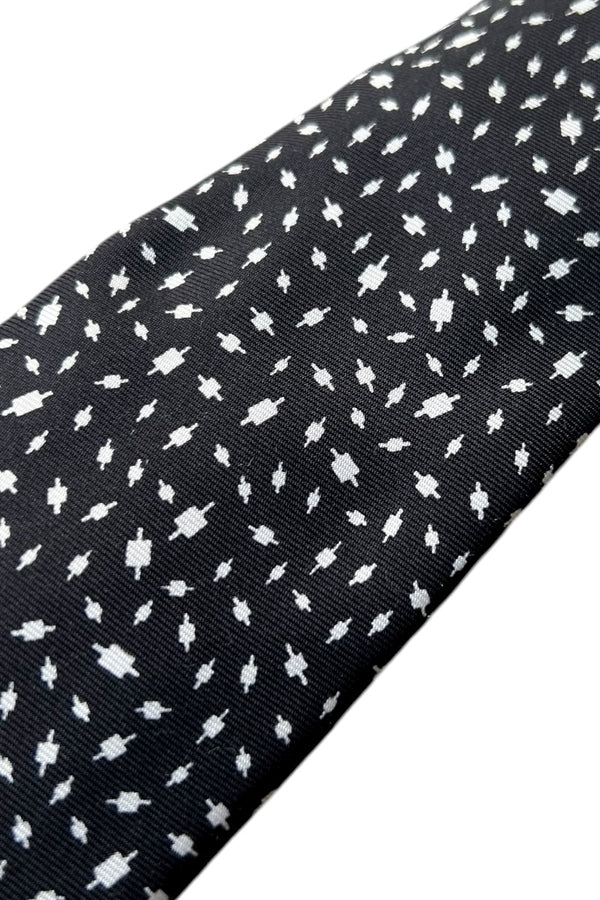 MADE IN ITALY SILK NECKTIE / BLACK [SIZE: ONE SIZE USED]