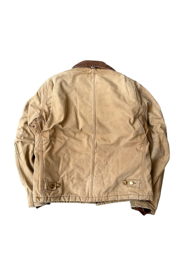 90s-Y2K Early 00s Traditional Jacket, USA Spec / Beige [SIZE: M USED]