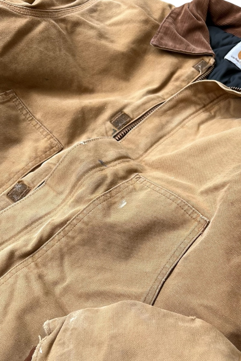 90s-Y2K Early 00s Traditional Jacket, USA Spec / Beige [SIZE: M USED]