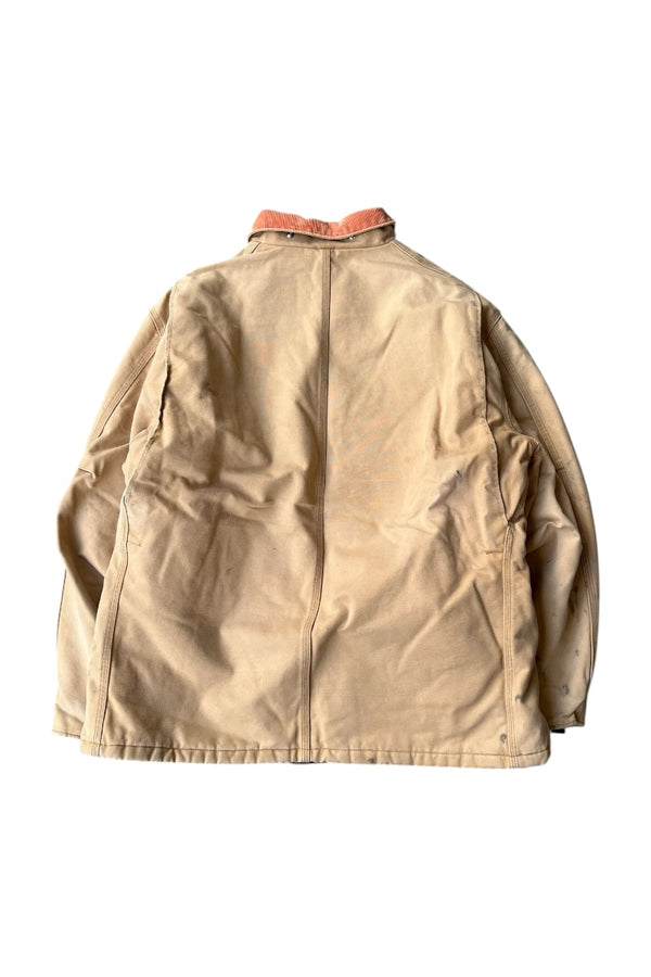 MADE IN MEXICO 12OZ DUCK TRADITIONAL COAT QUILTED LINER / BEIGE [SIZE: XL USED]