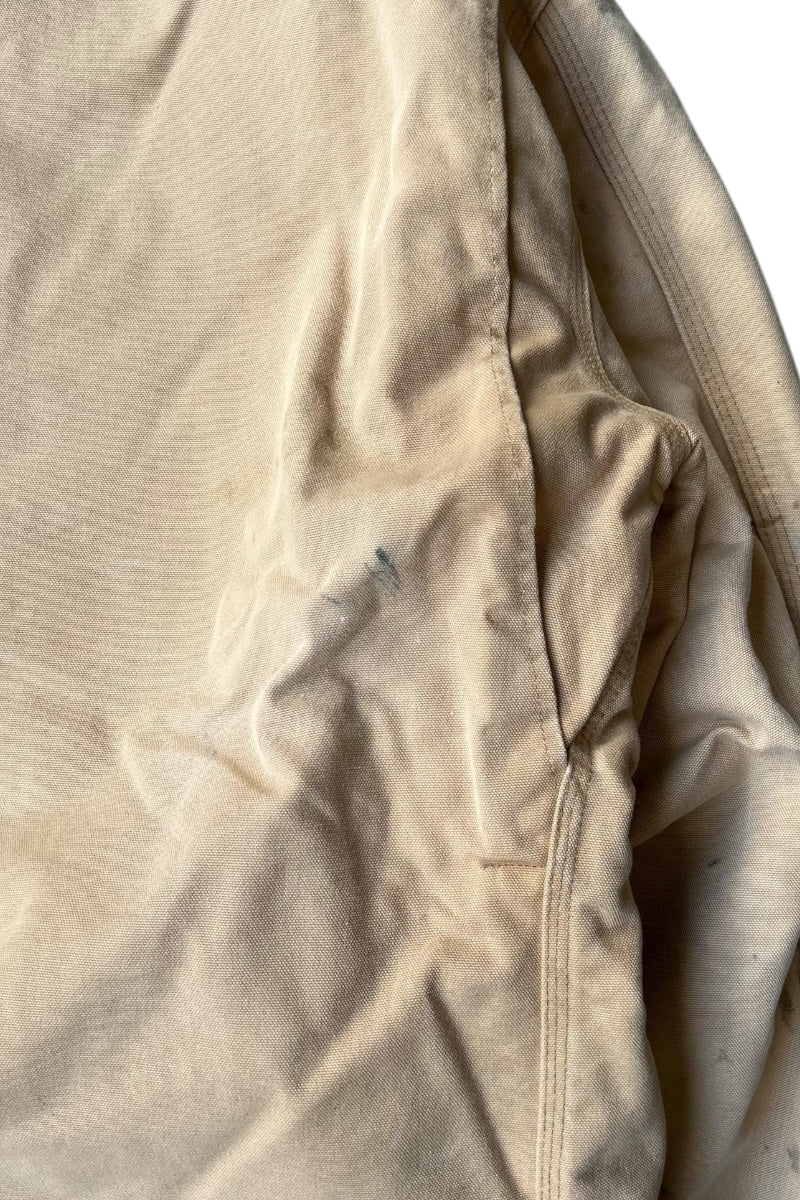 MADE IN MEXICO 12OZ DUCK TRADITIONAL COAT QUILTED LINER / BEIGE [SIZE: XL USED]
