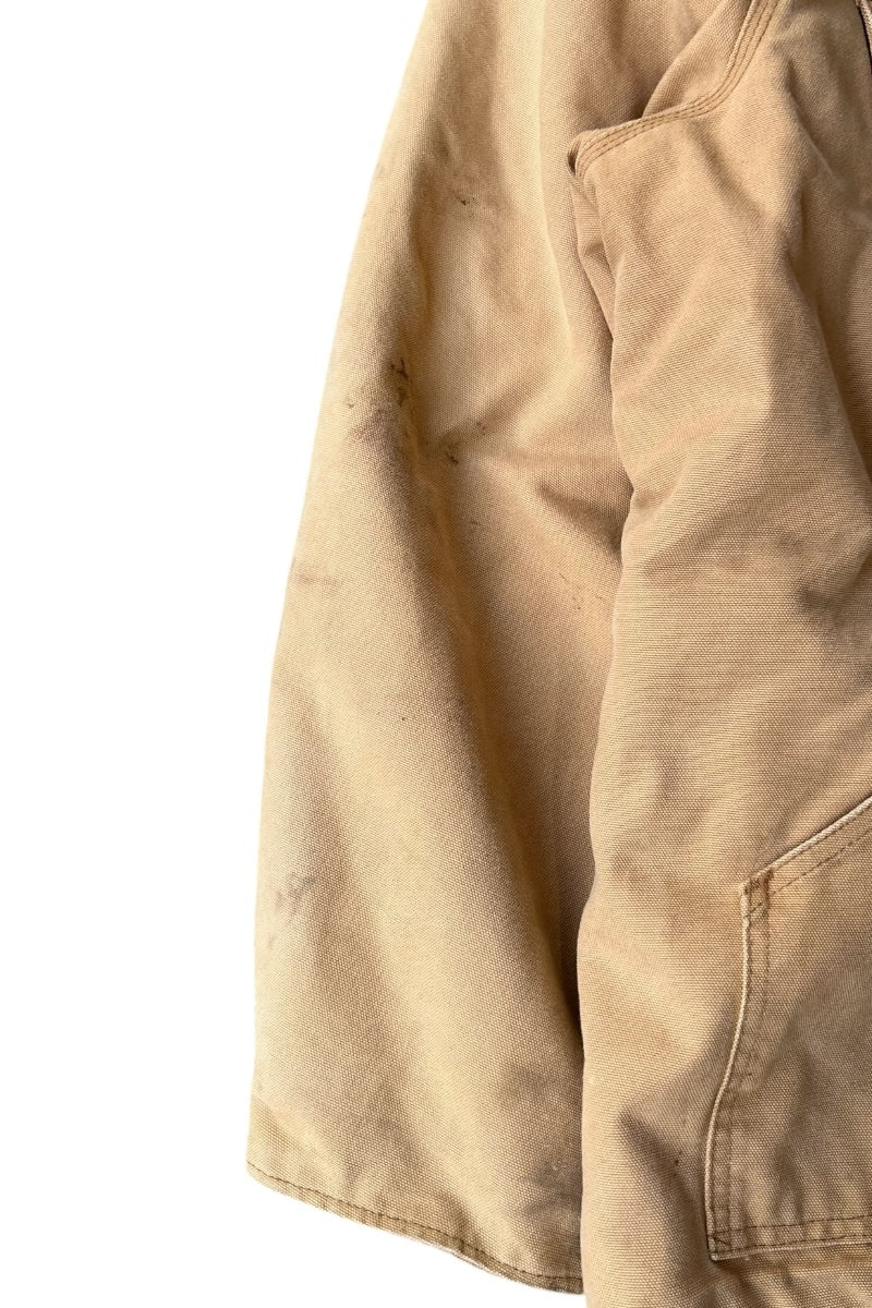 MADE IN MEXICO 12OZ DUCK TRADITIONAL COAT QUILTED LINER / BEIGE [SIZE: XL USED]