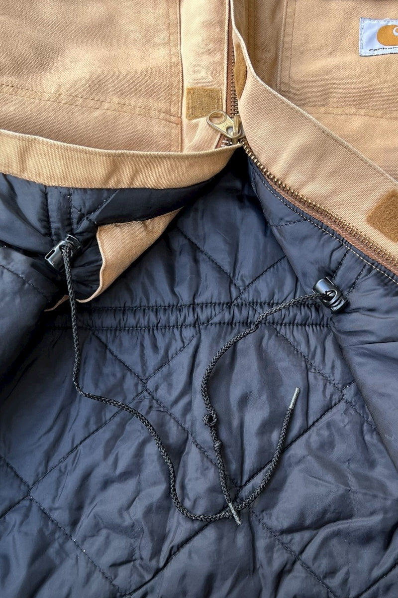 MADE IN MEXICO 12OZ DUCK TRADITIONAL COAT QUILTED LINER / BEIGE [SIZE: XL USED]