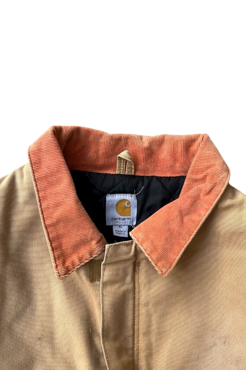 MADE IN MEXICO 12OZ DUCK TRADITIONAL COAT QUILTED LINER / BEIGE [SIZE: XL USED]