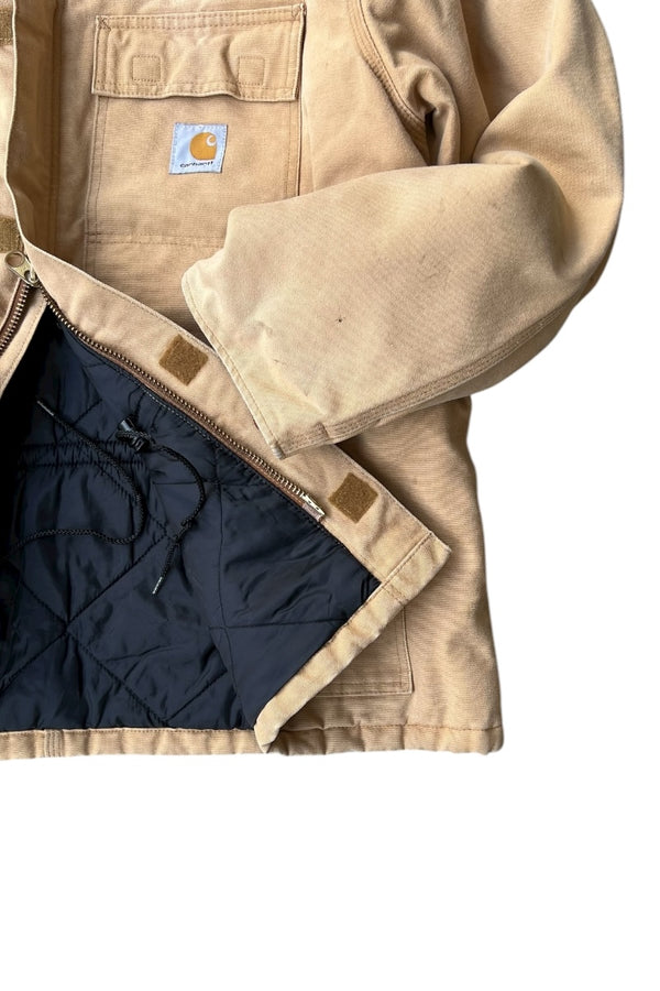 MADE IN MEXICO 12OZ DUCK TRADITIONAL COAT QUILTED LINER / BEIGE [SIZE: XL USED]