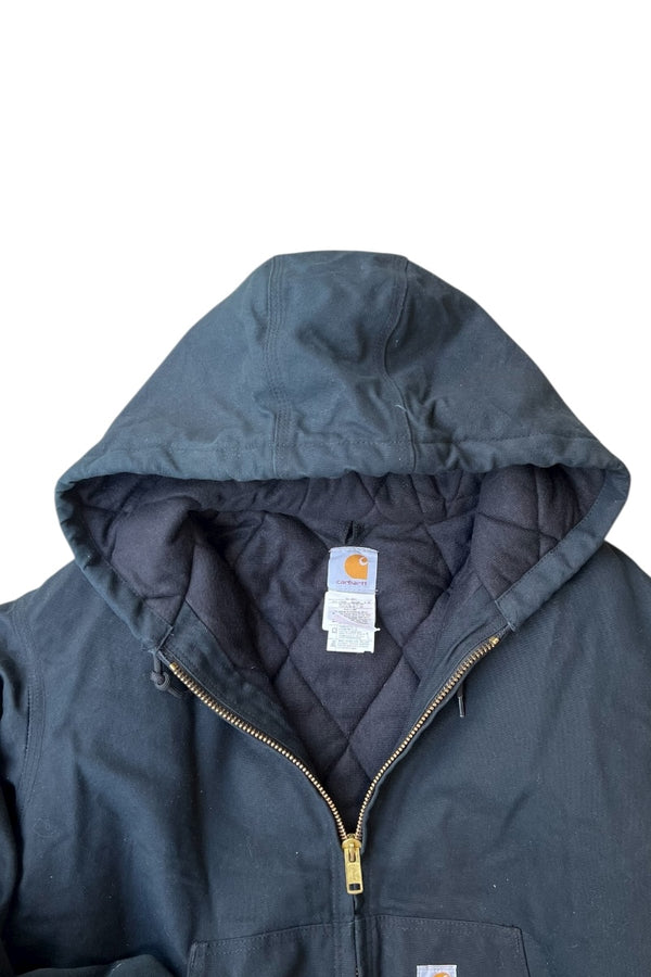 MADE IN USA Y2K 05'S DUCK ACTIVE JACKET FLEECE LINER / BLACK [SIZE: L USED]