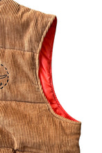 画像をギャラリービューアに読み込む, KROOKED/MARK GONZALES TRINITY SMILE CORDUROY PUFF VEST / BROWN [SIZE: L USED]
