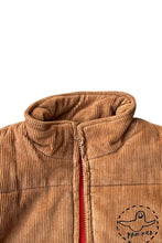 画像をギャラリービューアに読み込む, KROOKED/MARK GONZALES TRINITY SMILE CORDUROY PUFF VEST / BROWN [SIZE: L USED]
