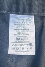 画像をギャラリービューアに読み込む, MADE IN MEXICO 16&#39;S DUCK PAINTER PANTS / BLACK [SIZE: 35 USED]
