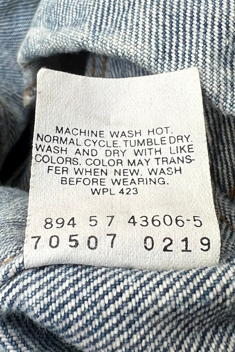 MADE IN USA 87'S 70507 0219 DENIM JACKET / INDIGO [SIZE: M USED]