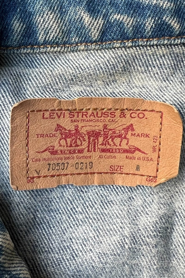 MADE IN USA 87'S 70507 0219 DENIM JACKET / INDIGO [SIZE: M USED]