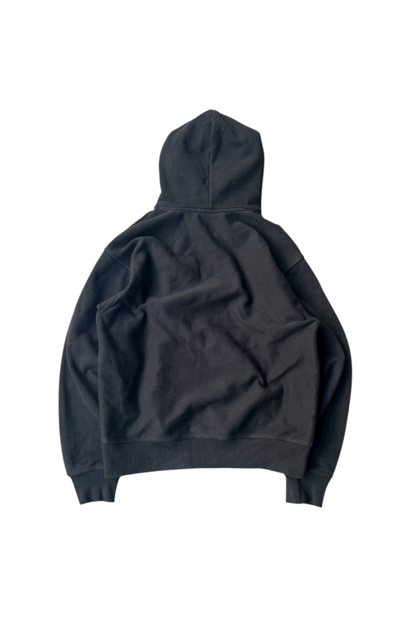 LOGO HOODIE SWEATSHIRT / BLACK [SIZE: M USED]