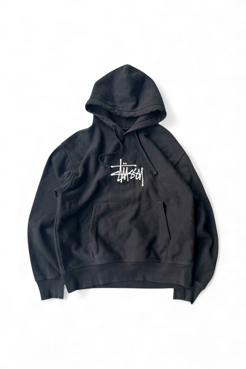 LOGO HOODIE SWEATSHIRT / BLACK [SIZE: M USED]