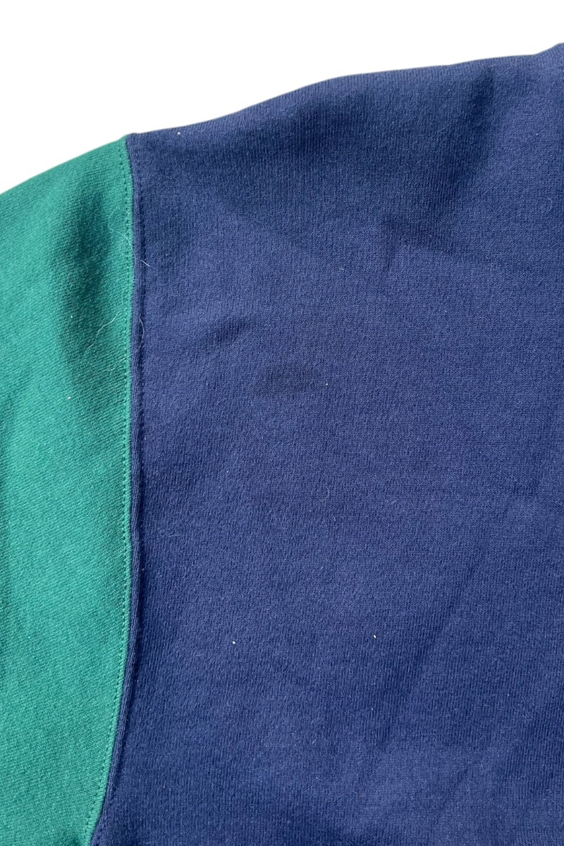 MADE IN USA 90'S BICOLOR SWEATSHIRT / NAVY [SIZE: M USED]