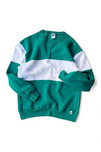 画像をギャラリービューアに読み込む, MADE IN USA 90'S BICOLOR SWEATSHIRT / GREEN [SIZE: M USED]
