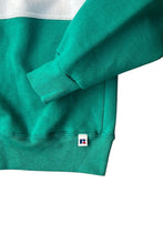 画像をギャラリービューアに読み込む, MADE IN USA 90'S BICOLOR SWEATSHIRT / GREEN [SIZE: M USED]
