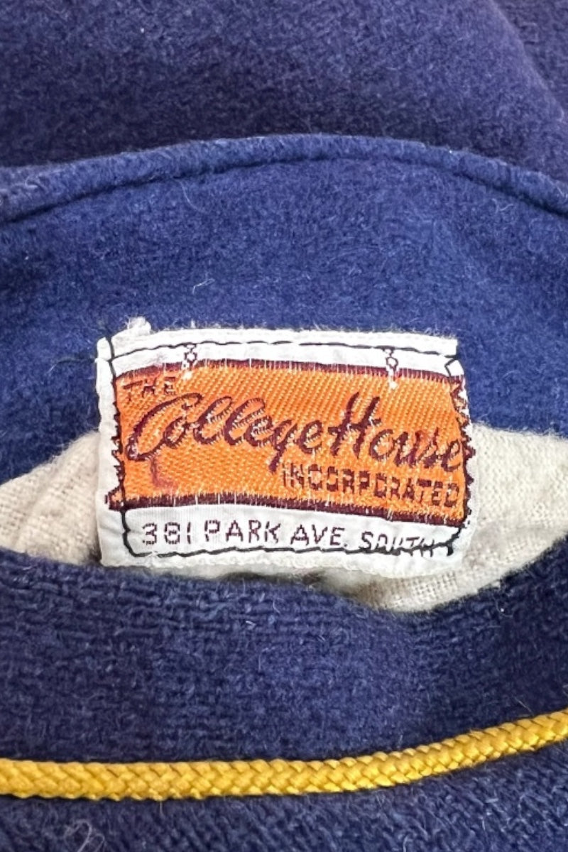70-80s MAI WOOL STADIUM REVERSIBLE JACKET / NAVY [SIZE: S USED]