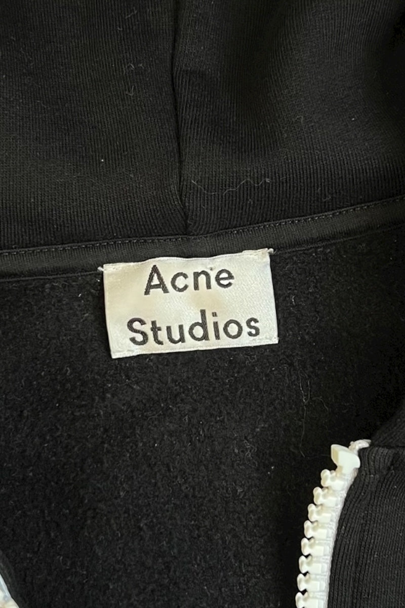 ZIP HOODIE SWEATSHIRT / BLACK [SIZE: M USED]