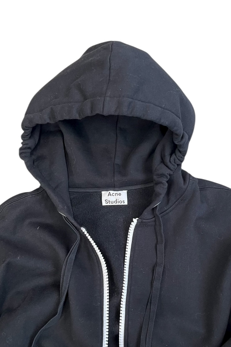 ZIP HOODIE SWEATSHIRT / BLACK [SIZE: M USED]
