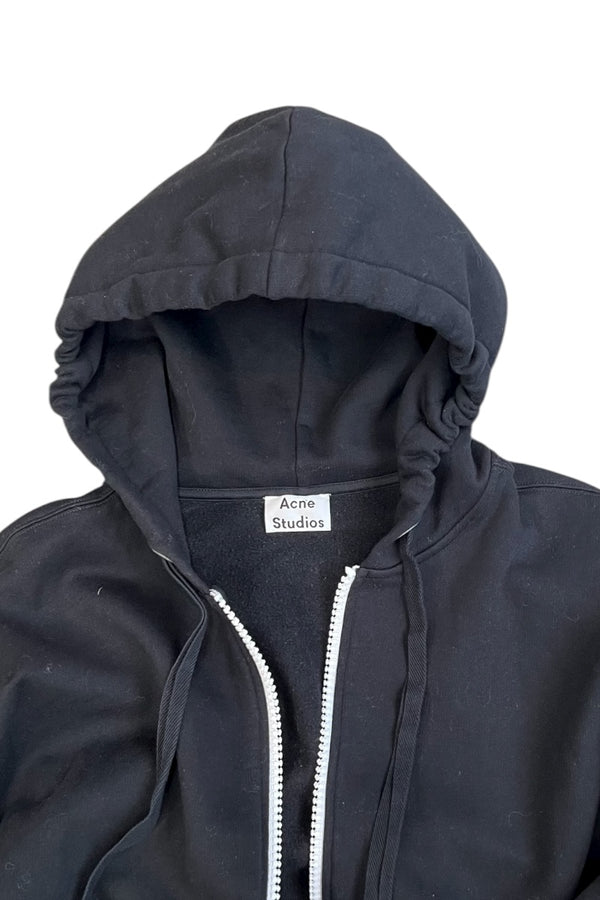 ZIP HOODIE SWEATSHIRT / BLACK [SIZE: M USED]