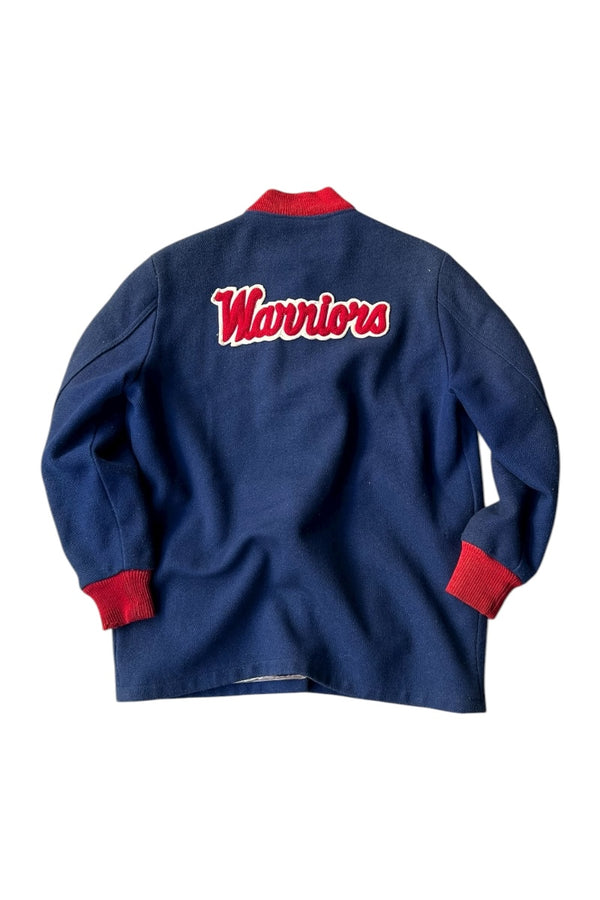 60'S WOOL STADIUM JACKET / NAVY [SIZE: S USED]