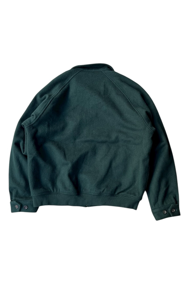 90'S WOOL HARRINGTON JACKET / GREEN [SIZE: M USED]